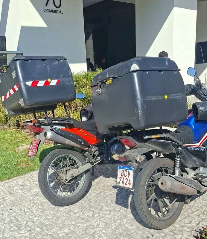 Motocicletas usadas nos atendimentos da AJ Camargo